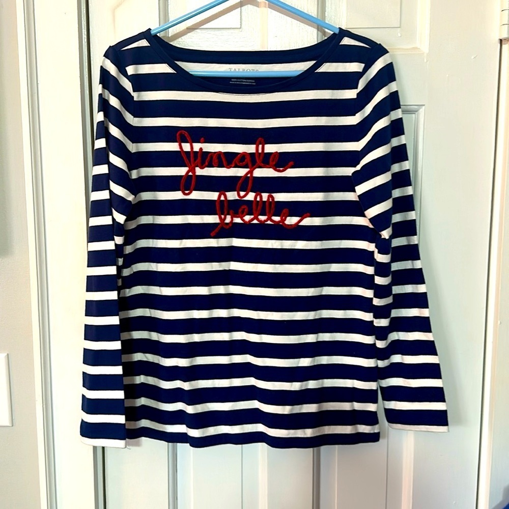 Talbots “Jingle Belle” shirt size XS